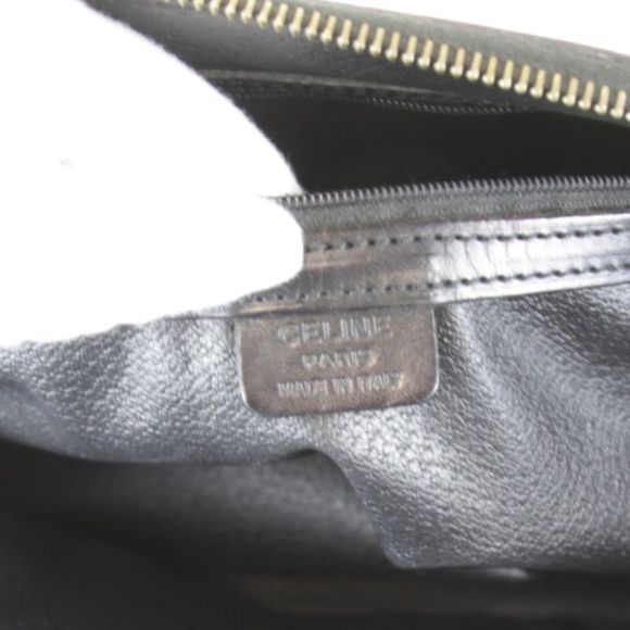 Celine Macadam Patterned Handbag Pvc/leather Black - Picture 8 of 8